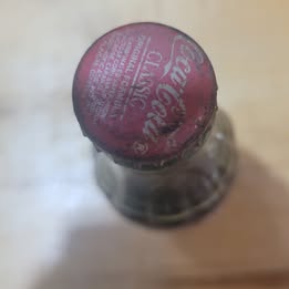 Vintage Coca-Cola 61⁄2 oz Green Glass Bottle with Original Cap (1958) – Full Bottle
