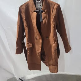 Brown Peacoat Women's Small NEW