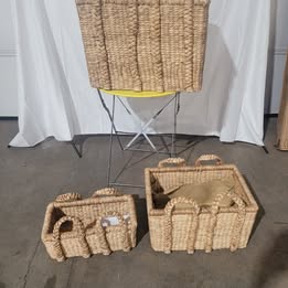 3 Hyacinth Basket Set