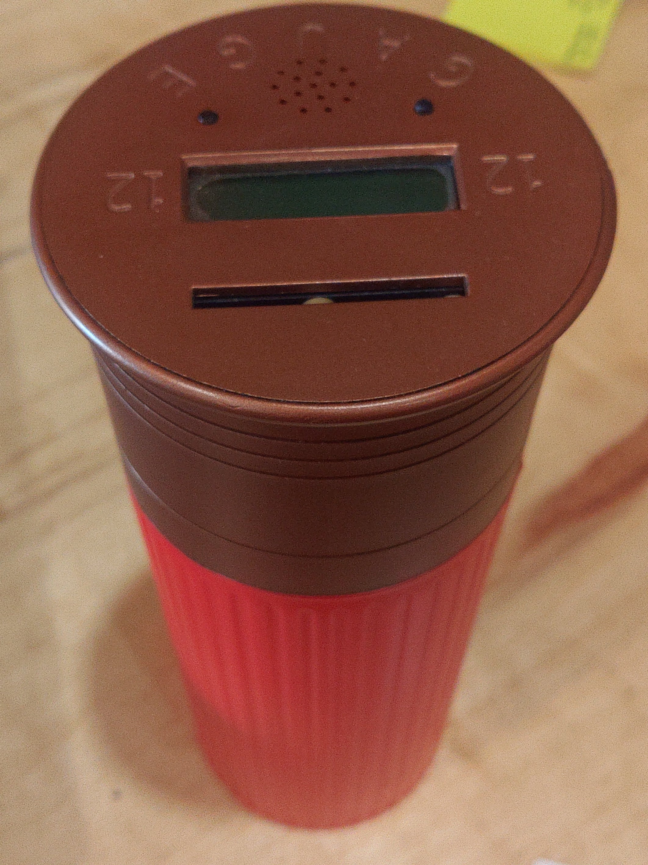 12 Gauge Shotgun Shell Coin Bank Digital Counter  Adds As Coins Are Deposited
