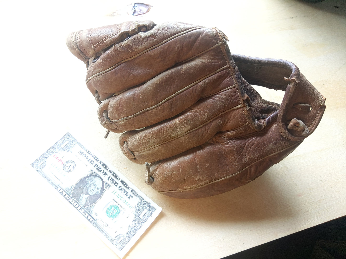 Vintage Spit- Ginger Leather Baseball Glove
